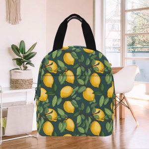 Lemon Print Lunch Bag