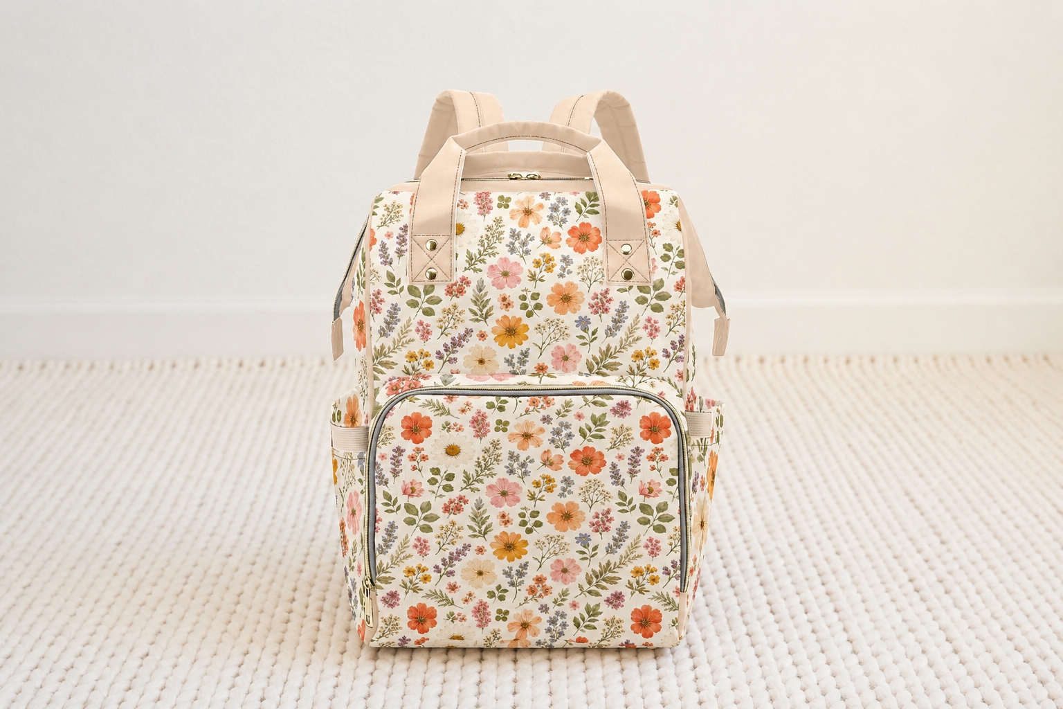 Pressed Flowers Nappy Backpack
