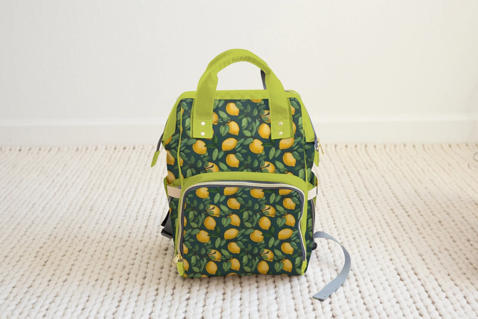 Summer Lemon Nappy Backpack